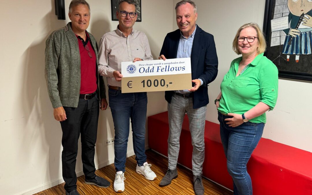 Odd Fellows schenkt duizend euro